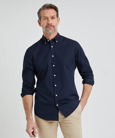McGregor, Stretch Poplin Navy Shirt