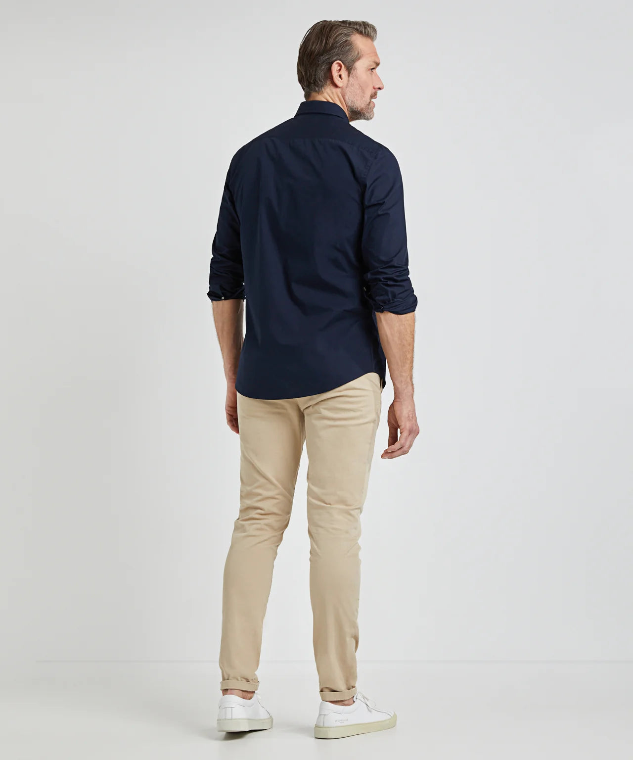McGregor, Stretch Poplin Navy Shirt