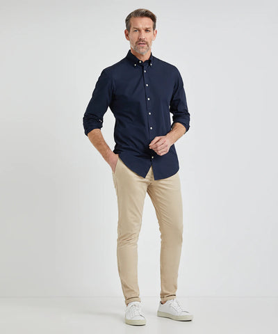 McGregor, Stretch Poplin Navy Shirt
