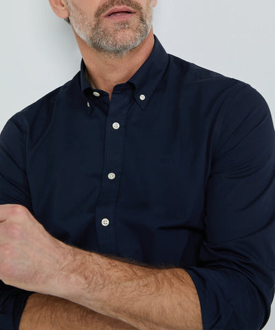 McGregor, Stretch Poplin Navy Shirt