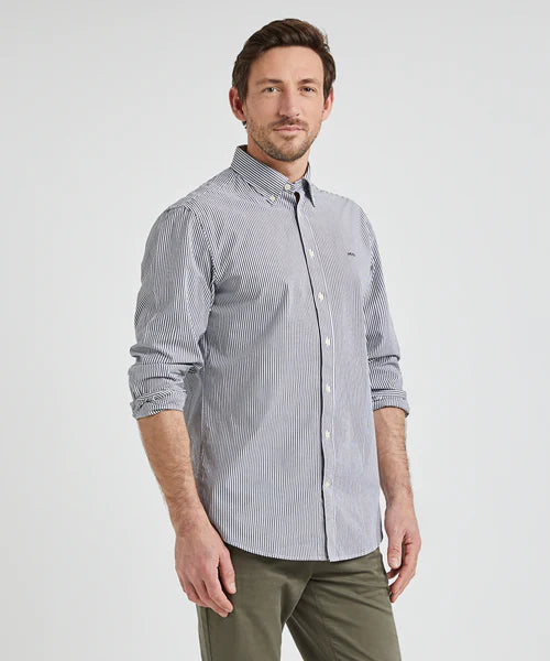 McGregor, Navy Stripe Poplin Shirt
