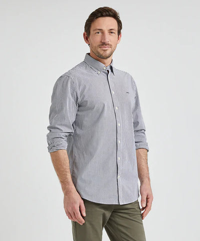 McGregor, Navy Stripe Poplin Shirt