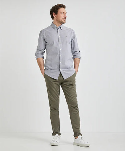 McGregor, Navy Stripe Poplin Shirt
