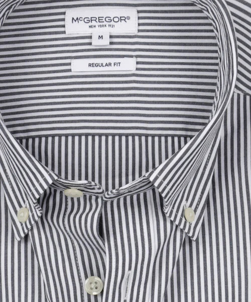 McGregor, Navy Stripe Poplin Shirt