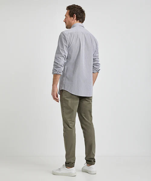 McGregor, Navy Stripe Poplin Shirt