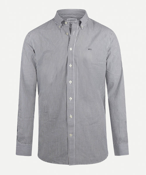 McGregor, Navy Stripe Poplin Shirt