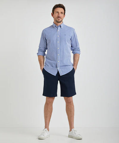 McGregor, Navy Stripe Seersucker Shirt
