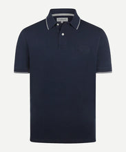Load image into Gallery viewer, McGregor, Navy Polo With  Striped Collar
