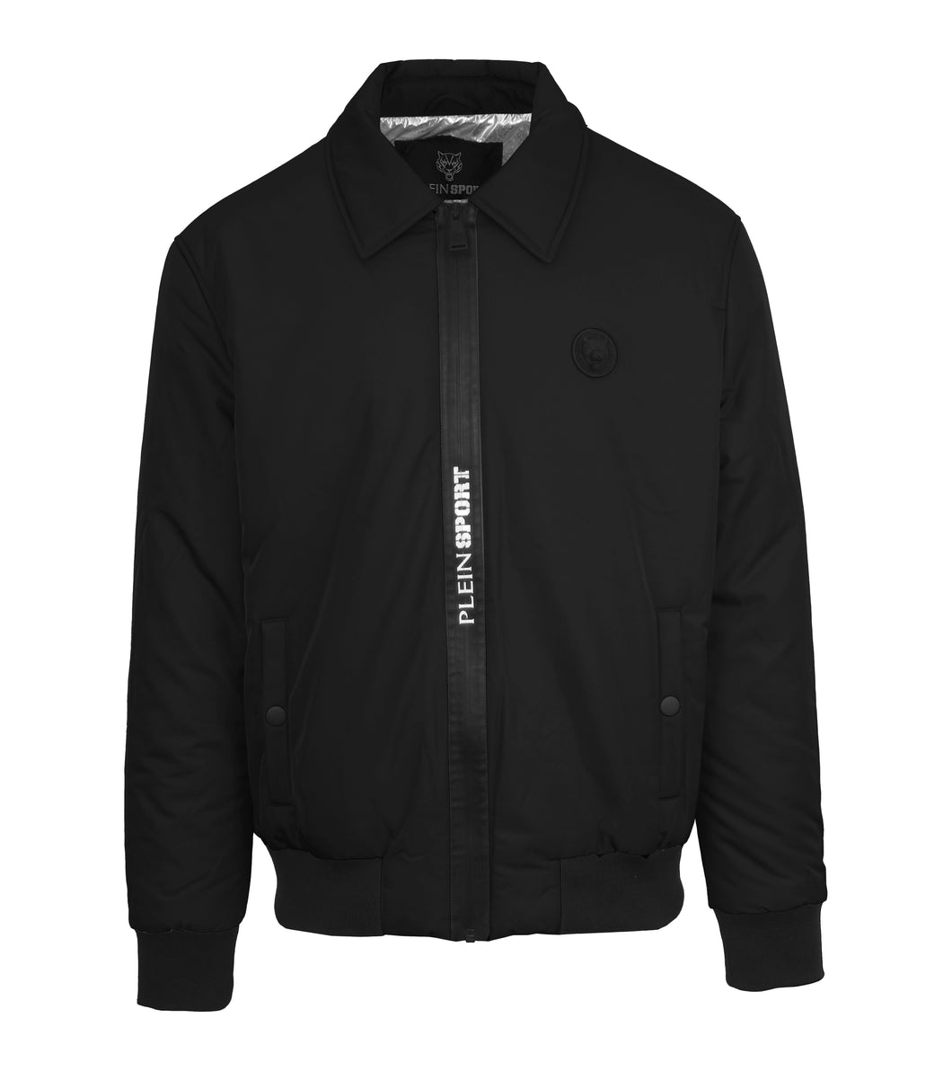 Plein Sport,tailored black solid jacket