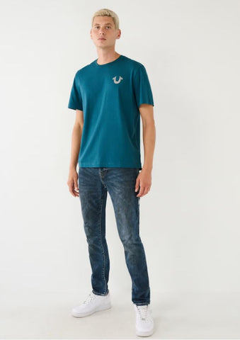 True Religion, Buddha Logo Green Tee