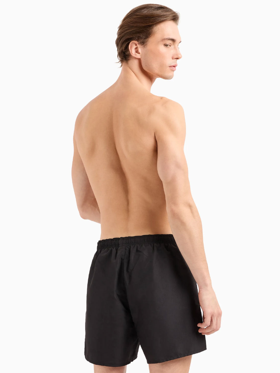 EA7, Black With Gold Emblem Swim Short