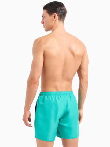 EA7, Spectra Green With Silver  Emblem Swim Short