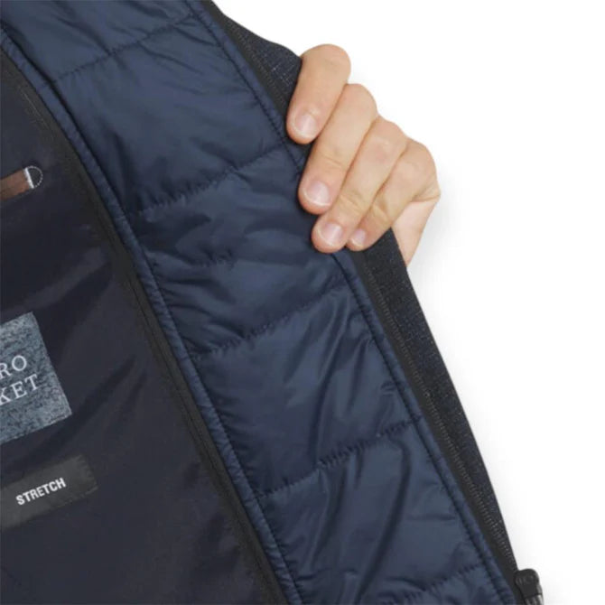 Digel, Modern Fit Jacket With Removable Flap