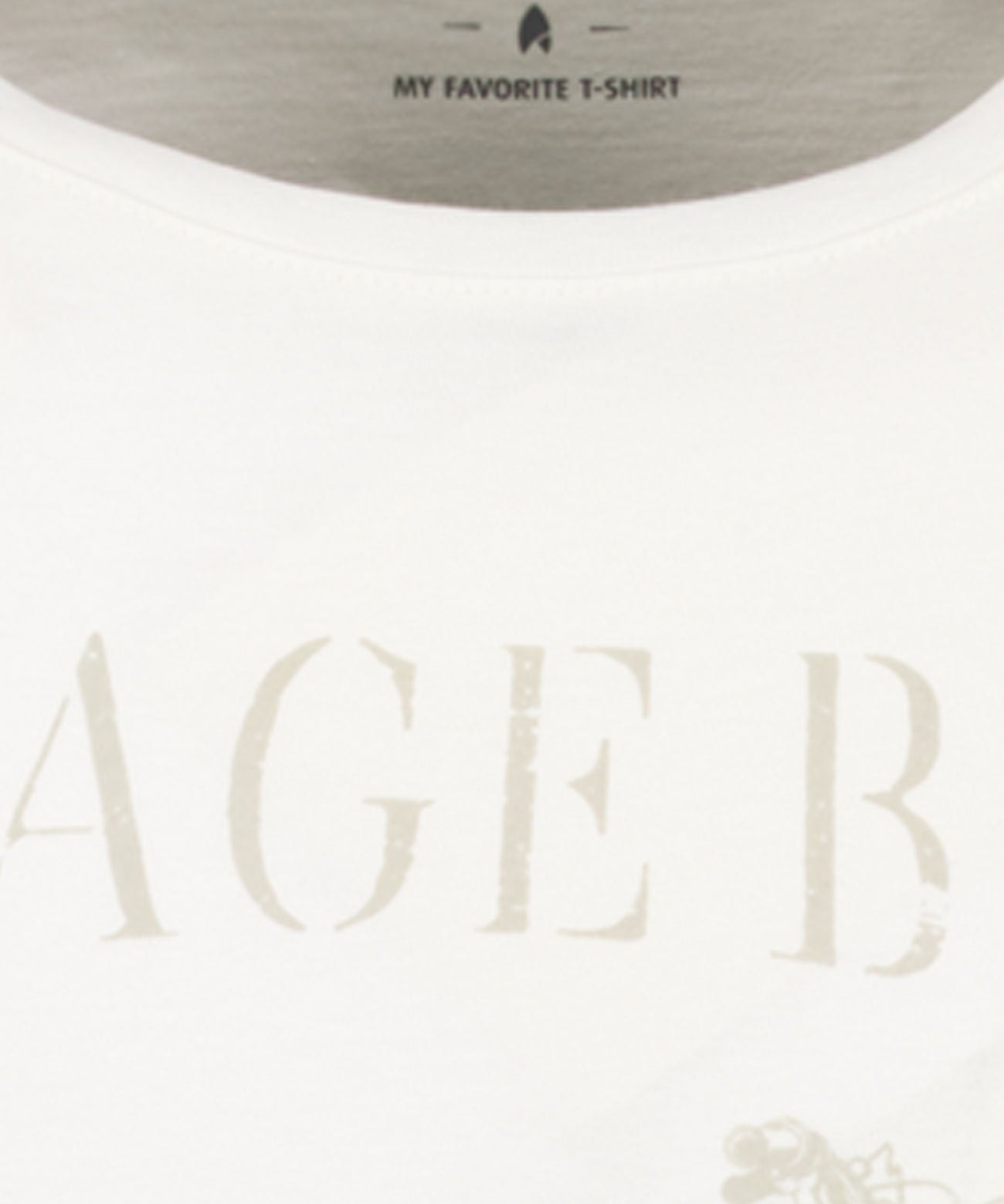 Ragman, White T-Shirt With Laserprint