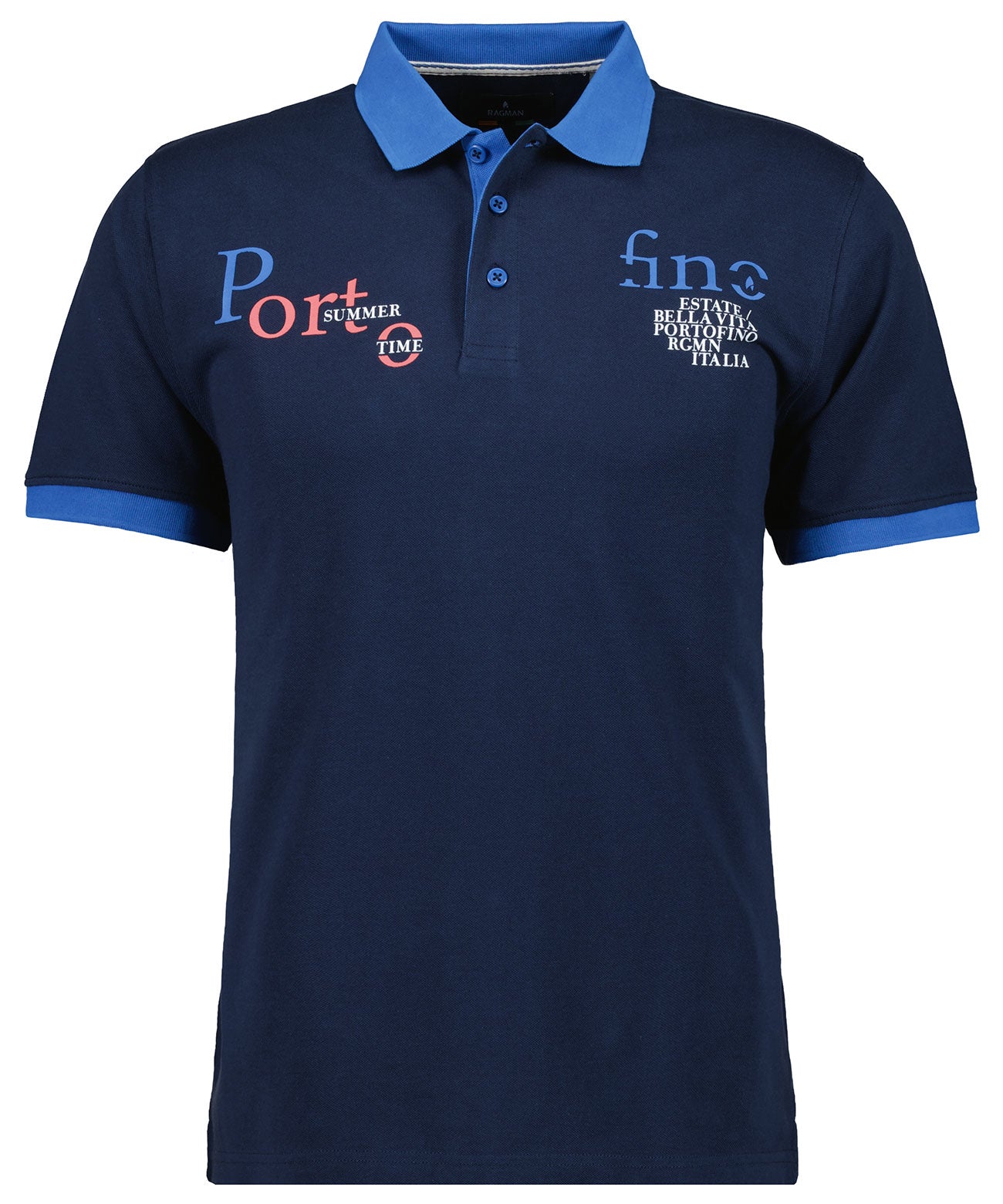 Ragman, Navy Polo-Shirt "Portofino"