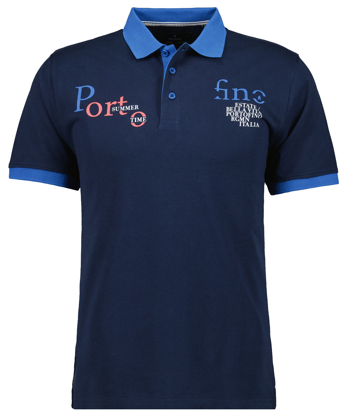 Ragman, Navy Polo-Shirt "Portofino"
