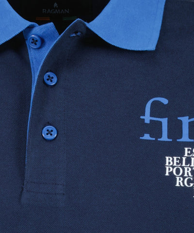 Ragman, Navy Polo-Shirt "Portofino"