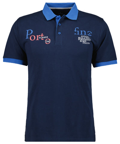 Ragman, Navy Polo-Shirt "Portofino"
