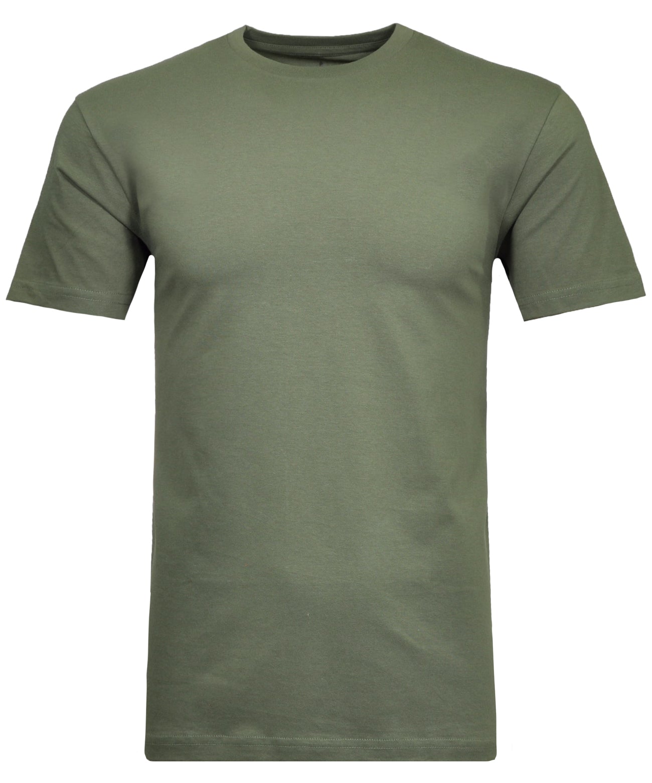 Ragman, Round Neck Olive Basic T-Shirt