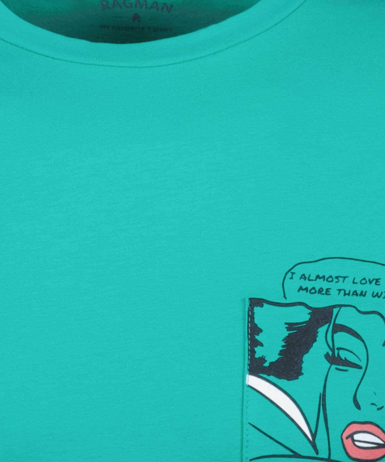 Ragman, Green T-shirt "Comic" With Chest Pocket