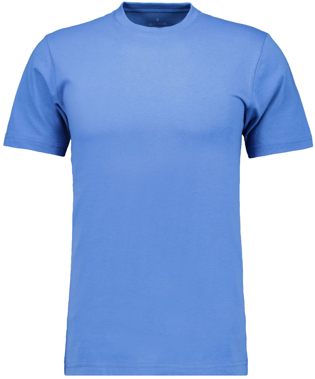 Ragman, Round Neck Blue Basic T-Shirt