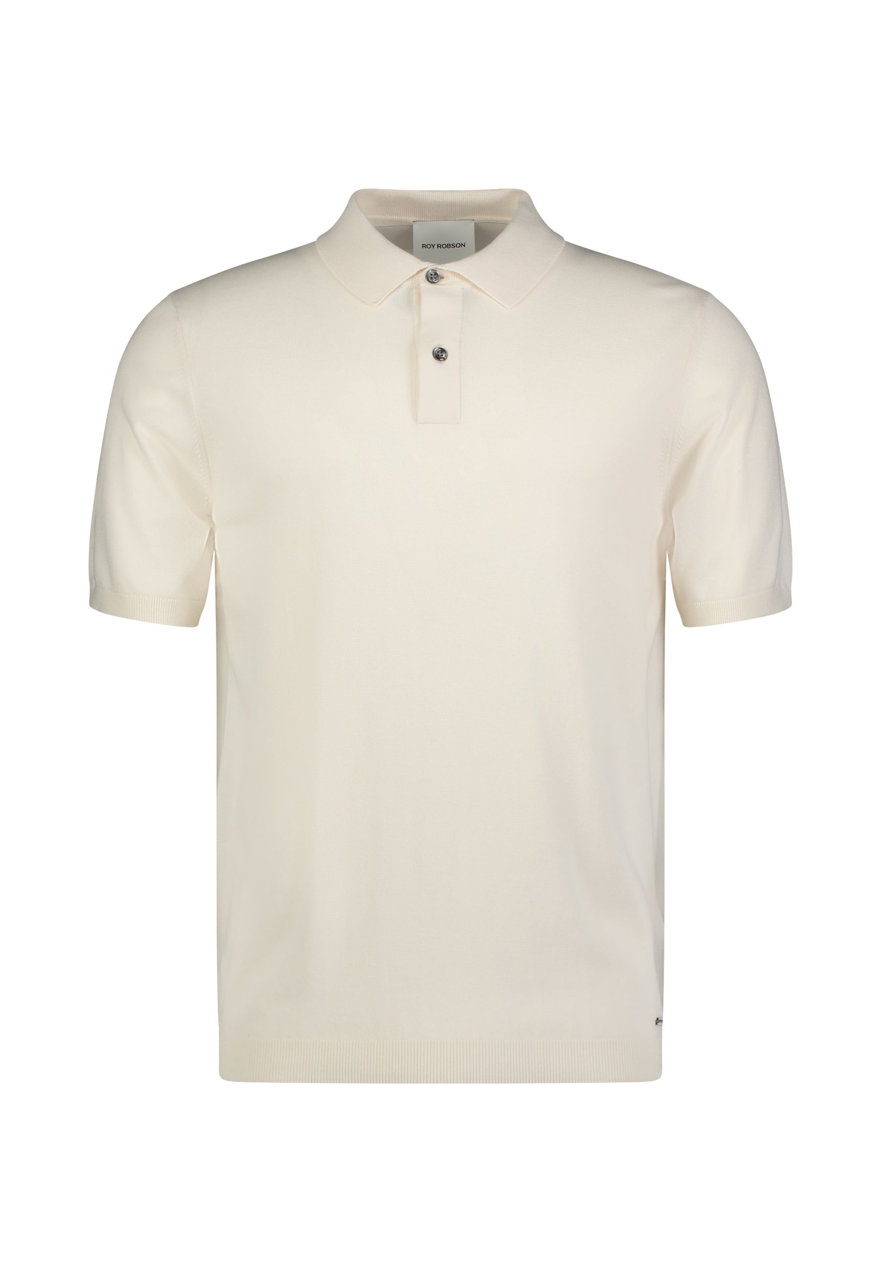 Roy Robson, Off White Knitted Polo Shirt