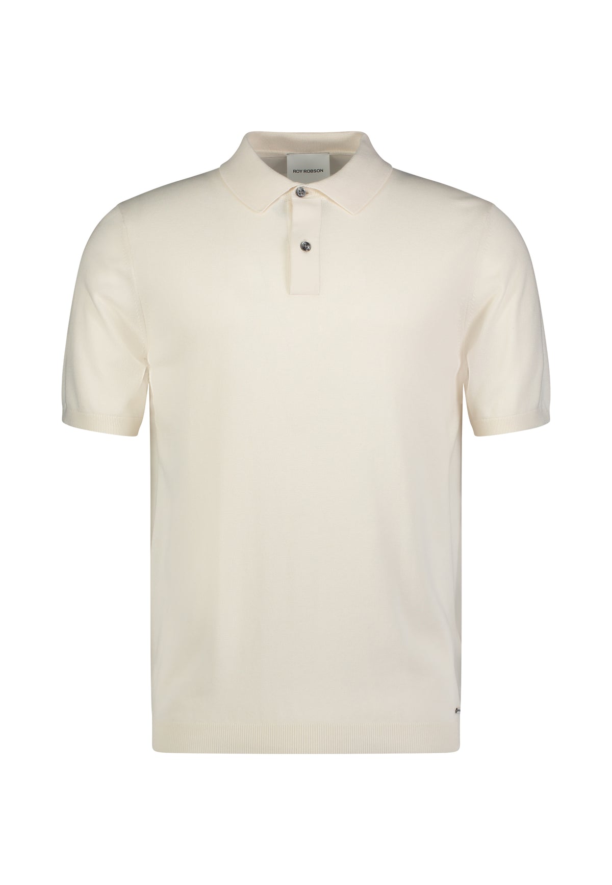 Roy Robson, Off White Knitted Polo Shirt