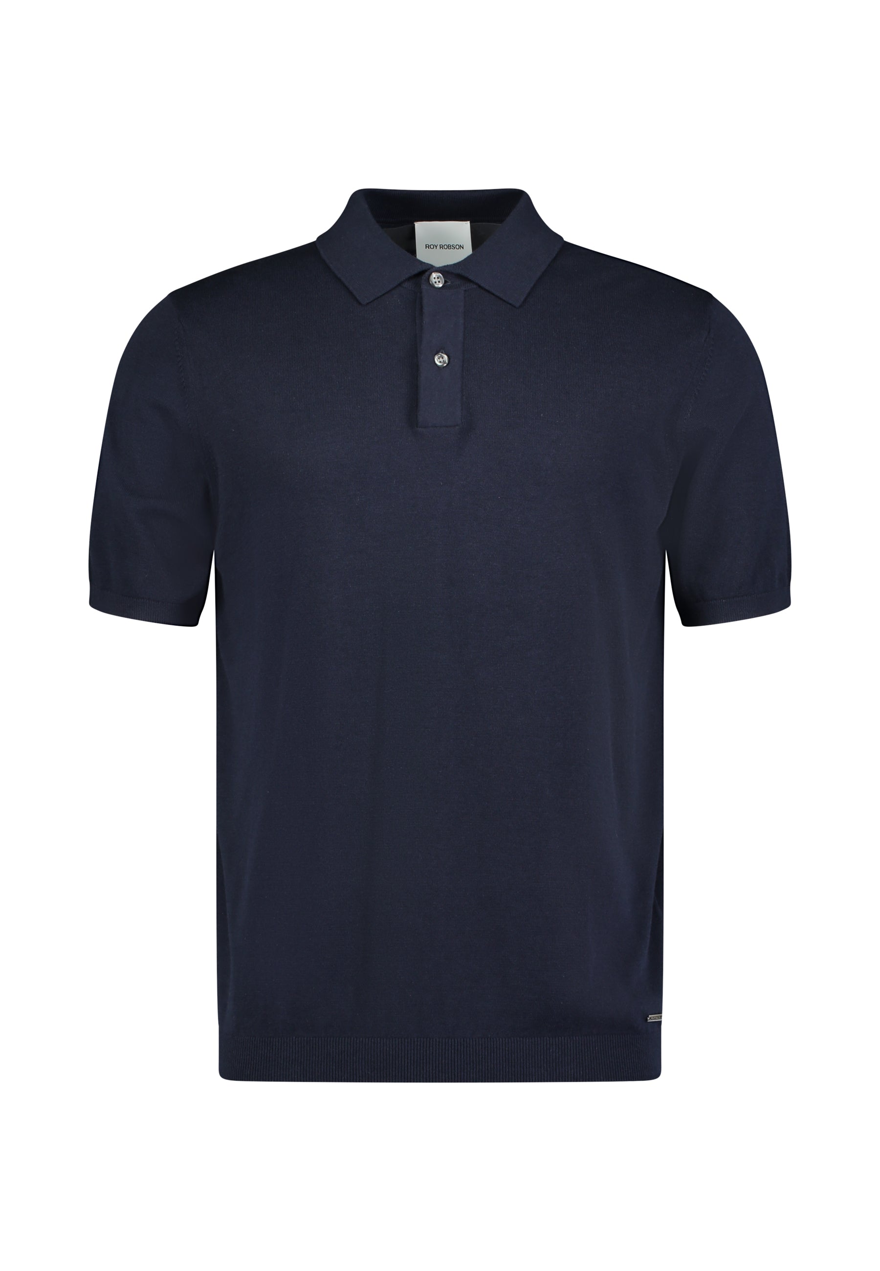 Roy Robson, Navy Knitted Polo Shirt