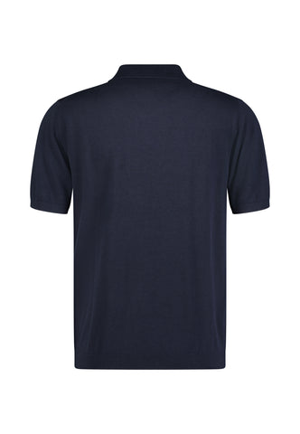 Roy Robson, Navy Knitted Polo Shirt