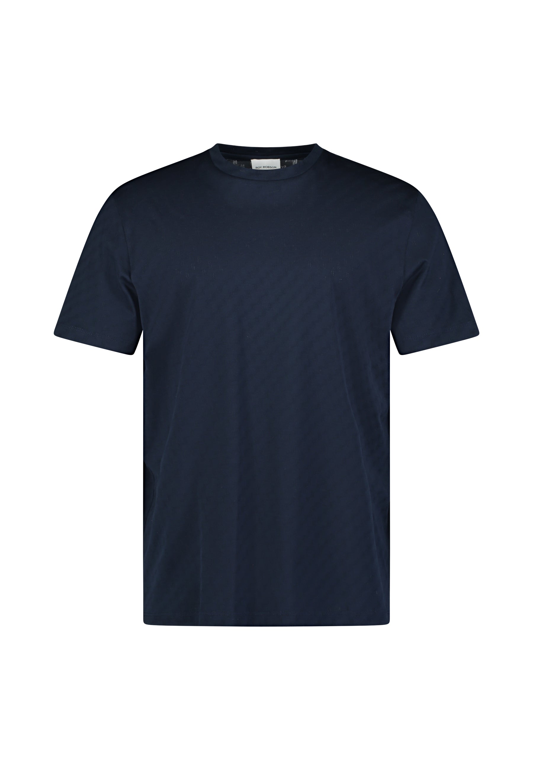 Roy Robson, Jersey Cotton Navy T-Shirt With Pattern