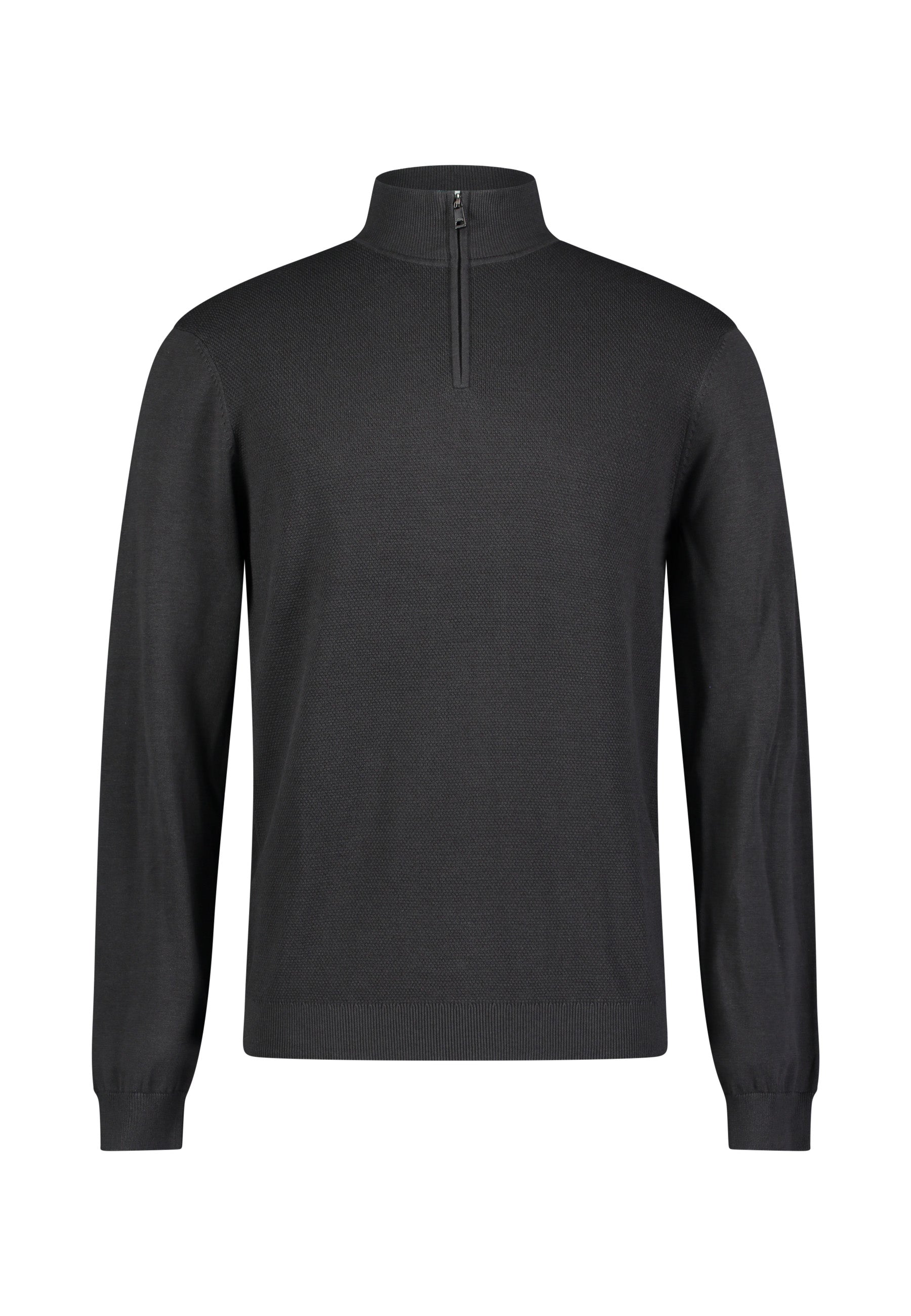 Roy Robson, Half-Zip Knitted Dark Grey Sweater