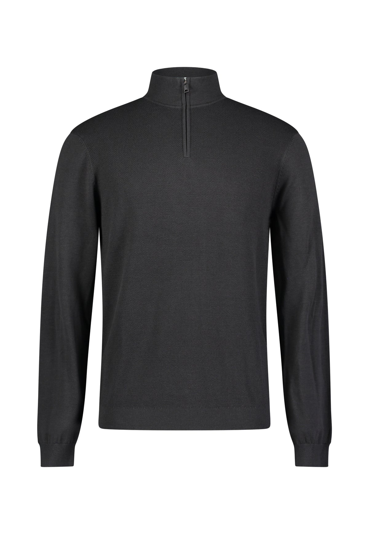 Roy Robson, Half-Zip Knitted Dark Grey Sweater