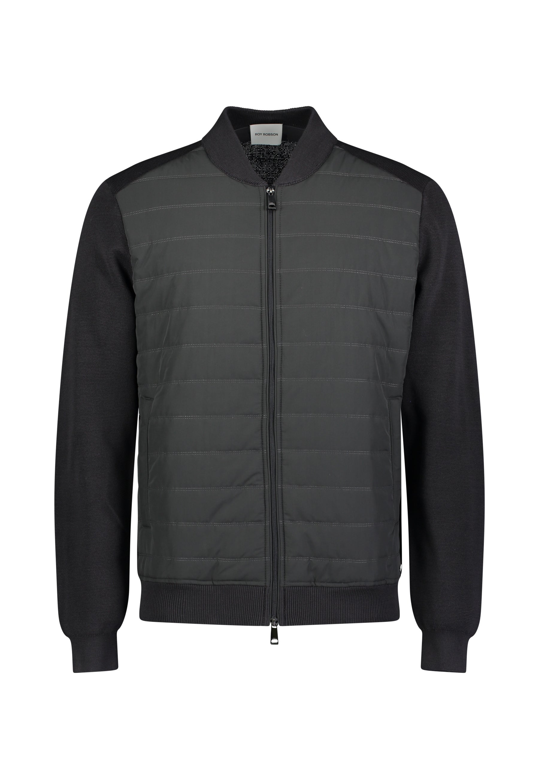 Roy Robson, Hybrid Knit  Dark Grey Jacket