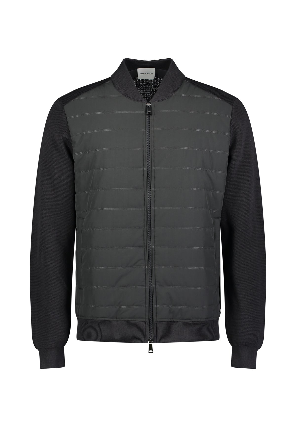 Roy Robson, Hybrid Knit  Dark Grey Jacket