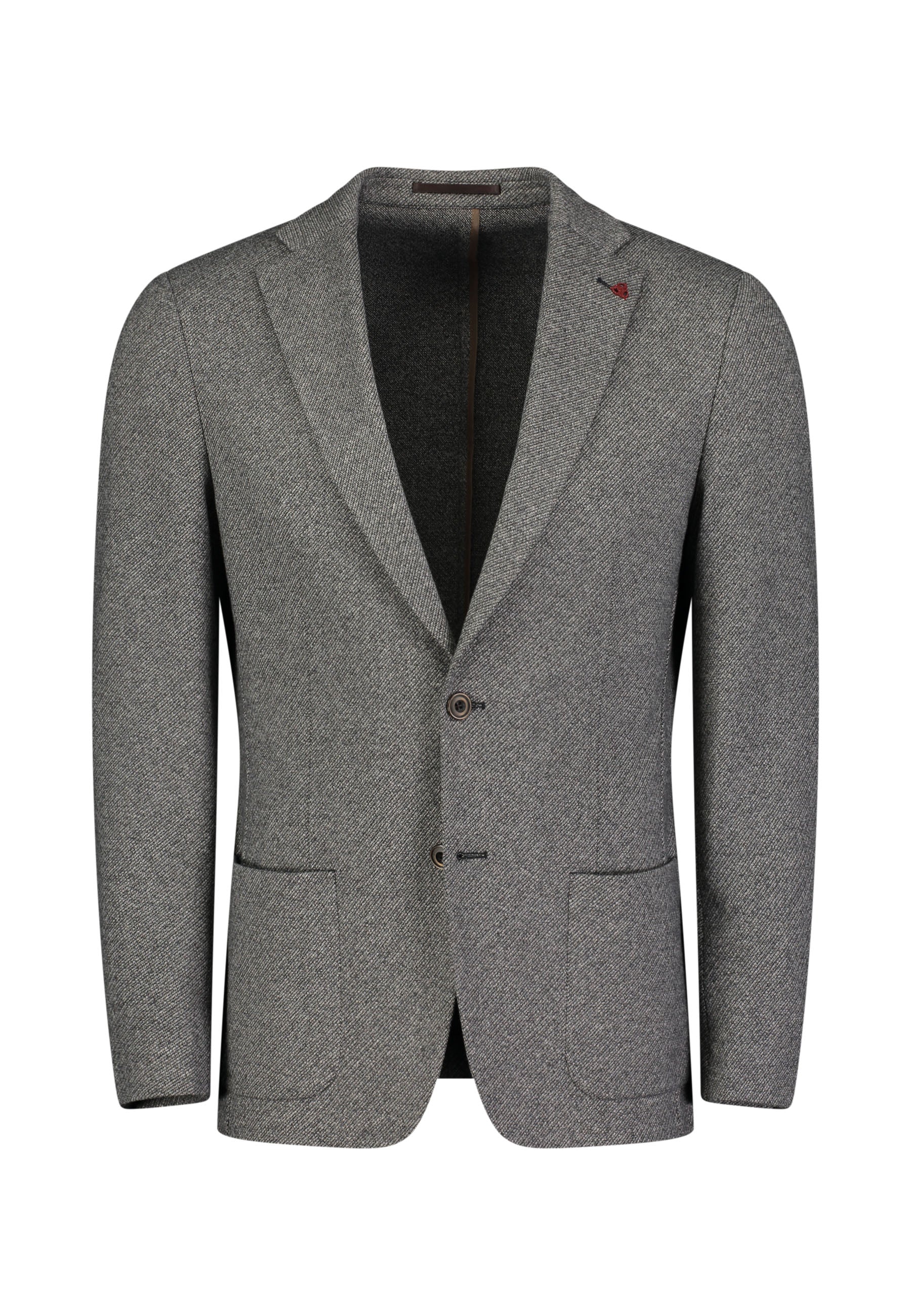 Roy Robson, Brown Textured Jersey Blazer