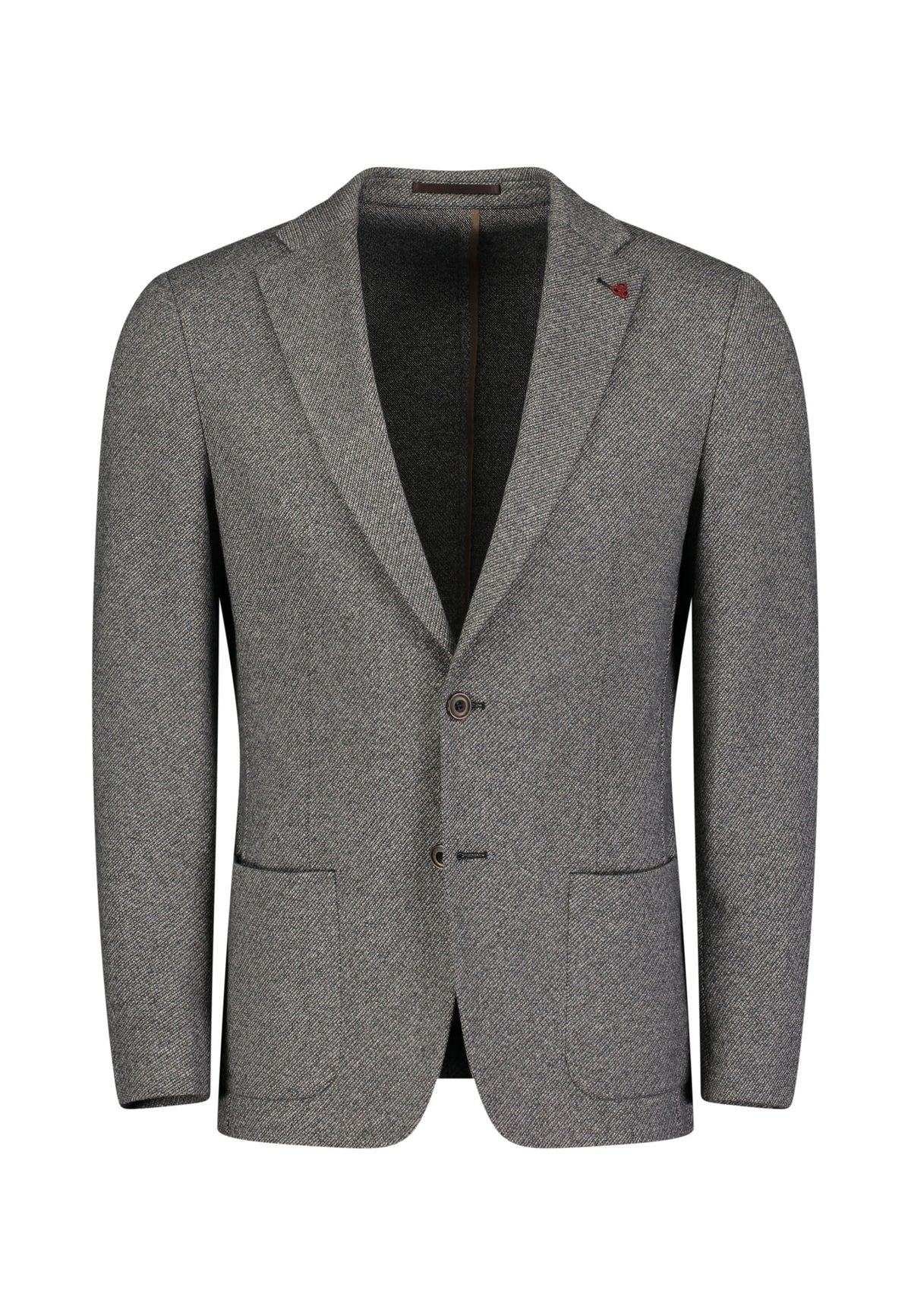 Roy Robson, Brown Textured Jersey Blazer