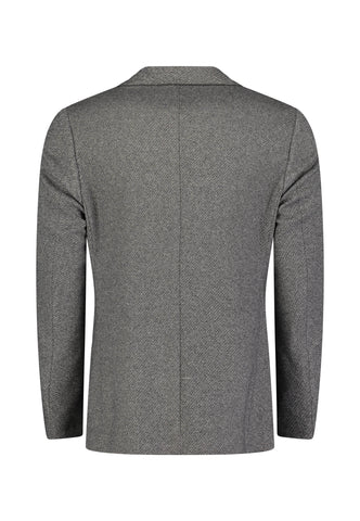 Roy Robson, Brown Textured Jersey Blazer