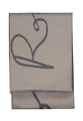 Roy Robson, Brown Scarf with Signature Emblem