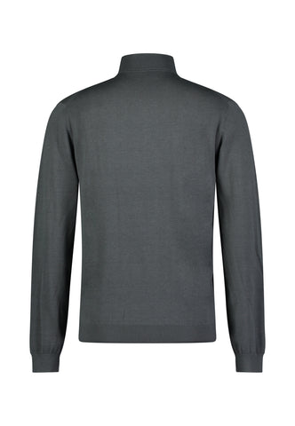 Roy Robson, Half-Zip Knitted Dark Green Sweater