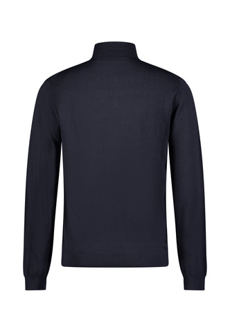 Roy Robson, Half-Zip Knitted Navy Sweater
