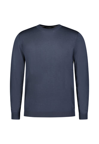 Roy Robson, Virgin Wool Dark Blue Pullover