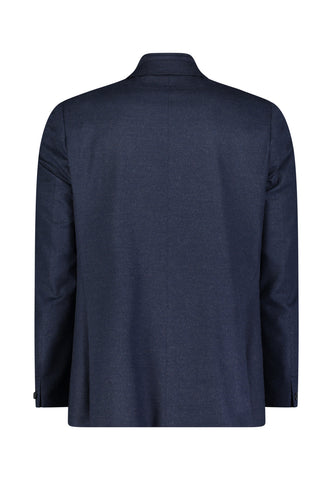 Roy Robson, Zip-Front Layered  Navy Blazer