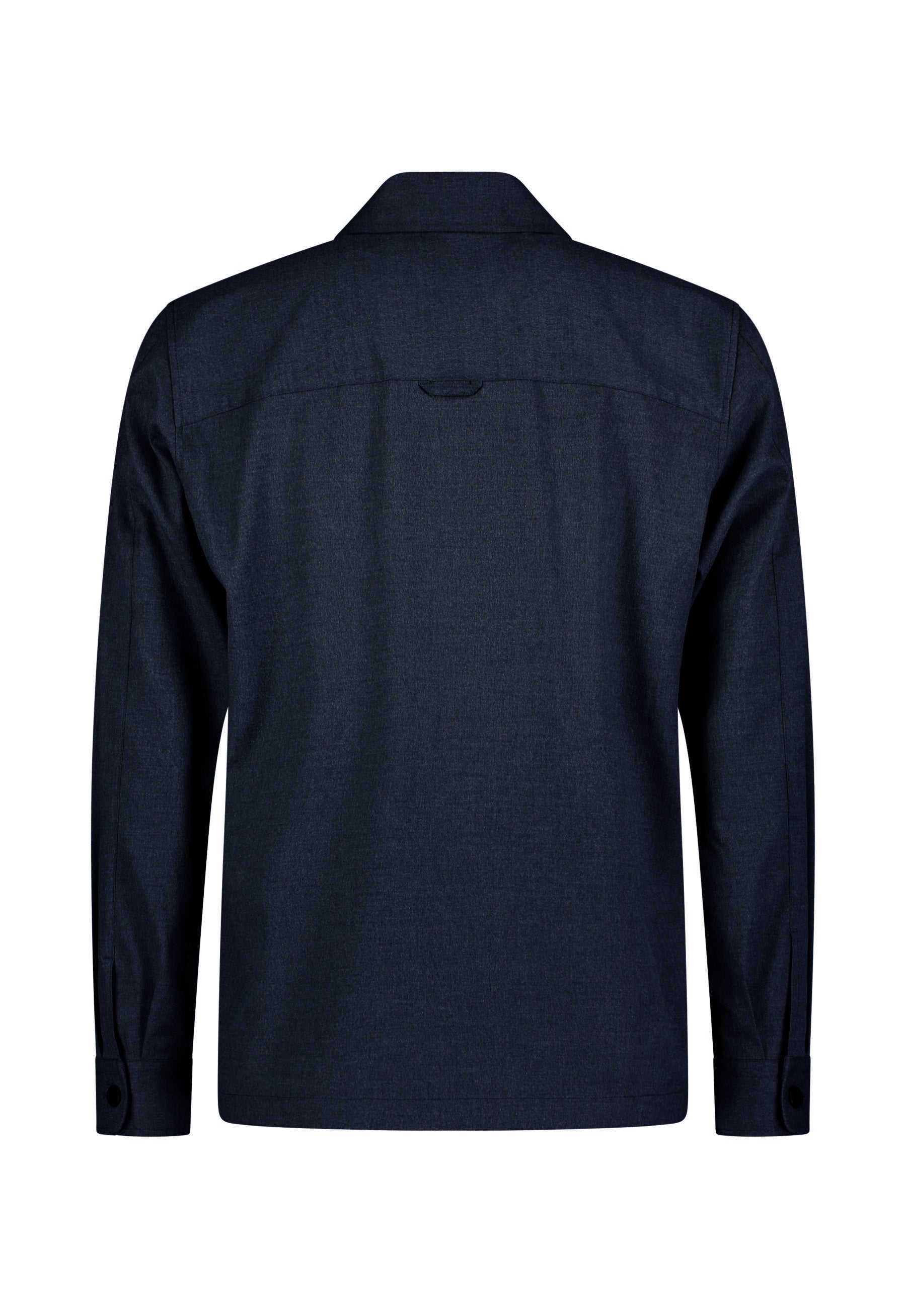 Roy Robson, Navy Wool-Blend Overshirt