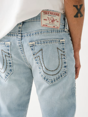 True Religion, Geno Super T Slim Light Blue Wash Jeans