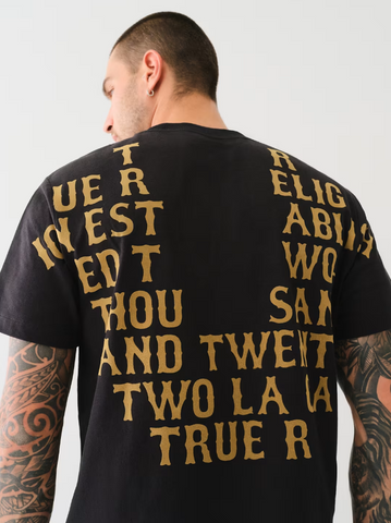 True Religion,Western Flocked Tee