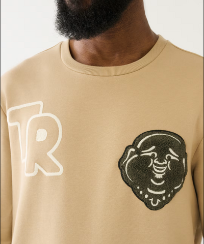 True Religion, Buddha Embroidered Sweatshirt