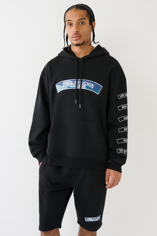 True Religion, Embroidered Patch Hoodie