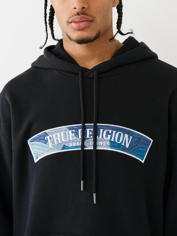 True Religion, Embroidered Patch Hoodie