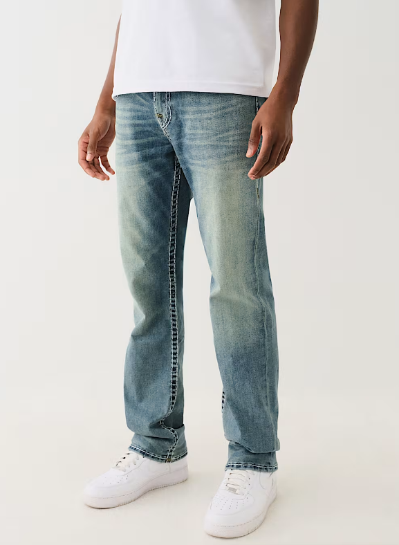 True Religion, Ricky Tri-Color Super T Straight Jeans