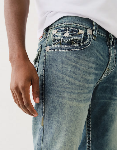 True Religion, Ricky Tri-Color Super T Straight Jeans